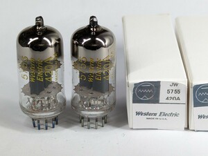 16836　Western　Electric　420A　JW　5755　同一ロット　2本　未使用　真空管