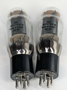 16921　SOVTEC　2A3　同一ロット　2本　測定データあり　良品　真空管　