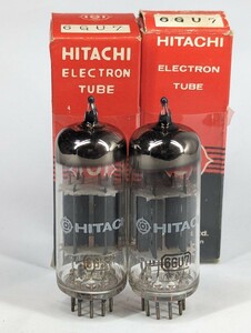 16954　日立製作所　6GU7　2本　未使用　HITACHI　真空管　