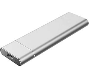 外付けHDD ハードディスク USB3.1（1TB, 銀）