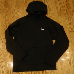 状態良好 HAGLOFS HOODY PULLOVER MEN Mサイズ ホグロフス フーディ プルオーバー フリース パーカー Polartec POWER AIR アウトドアウェア