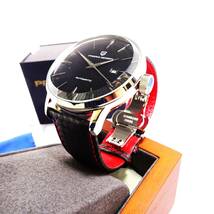 送料無料・新品・パガーニデザイン・メンズ・Seagull2813機械式腕時計 ・ステンレスケース・カーボン柄本革レザーストラップ・PD-2770_画像5