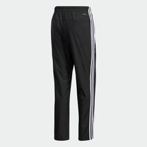 新品 adidas ウィンドブレーカー【L】裏起毛 パンツ 防寒 防風 長ズボン ロングパンツ スポーツ 黒 ウインド アディダス ナイロン ジャージ_画像4