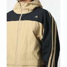 新品未使用 adidas ナイロン ジャケット【XL】定価10989円 アディダス O ベージュ マウンテン パーカー 上着 ジャージ 5905 アウター 黒_画像5