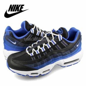 新品未使用 NIKE エアマックス 95【26.5cm】定価19800円 ナイキ AIR MAX スニーカー AIRMAX リフレクター 靴 シューズ 0011 黒 青 天然皮革