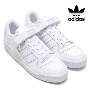 新品未使用 アディダス FORUM LOW【26cm】定価12100円 フォーラム 本革 レザー adidas スニーカー アディダス ローカット 白 靴 7755