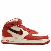 新品未使用 NIKE エアフォース【27cm】定価16500円 AIR FORCE 1 MID ナイキ 天然皮革 AIRFORCE スニーカー ミッド ハイカット 0792 セイル_画像3