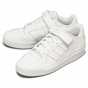 新品未使用 アディダス FORUM LOW【26cm】定価12100円 フォーラム 本革 レザー adidas スニーカー アディダス ローカット 白 靴 7755の画像2