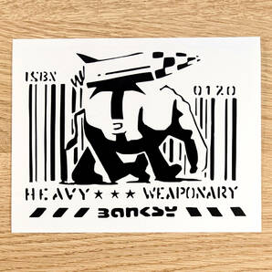 バンクシー #57　象　バーコード　爆弾　ミリタリー　カッティングステッカー　ストリートアート　シール　ウォールステッカー　壁紙シール
