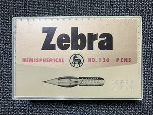 ZEBRA ゼブラ PEN NO.120 ヘミスフリカル ペン先 クローム色 144本入り 未開封