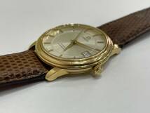 【22250】OMEGA オメガ 18K/750 プレステージ 168.1050 自動巻き デイト ネーム刻印あり_画像3