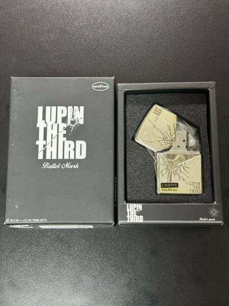 zippo LUPIN THE THIRD Bullet Mark トリック ルパン 2003年製 ルパン三世 立体メタル UNIFIVE デットストック 専用ケース 保証書