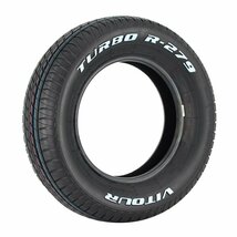 送料無料 ☆ VITOUR TIRE TURBO R-279 165/70R12 タイヤ ヴィツァー 新品 未使用 4本セット 12インチ ホワイトレター ☆_画像3