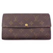 apf409☆100円スタート・難有【LOUIS VUITTON/ルイ・ヴィトン】旧型 ポルトフォイユサラ 長財布 約10.5×18.5cm■51B17_画像1