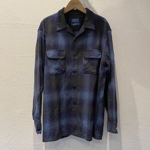 送料無料 PENDLETON ボードシャツ L 美品 vintage 90s ウール オンブレ チェック ペンドルトン ssz dairiku unused 80s 70s pennys sears