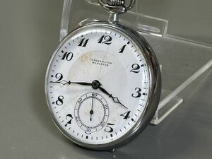 1円〜◆CHRONOMETER MINISTER クロノメーター ミニスター 懐中時計 スモセコ 機械式 手巻き M70523 稼働品