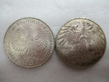 ◆大古銭展◆ドイツ 1921年 ミュンヘンオリンピック まとめて2枚 10マルク銀貨 記念銀貨 五輪 SV625 量目約15.6ｇ_画像2