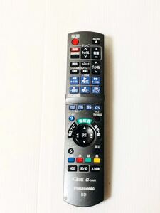 送料無料　除菌済 パナソニック N2QAYB000188 BDレコーダーリモコン動作品　 (DMR-BR500 DMR-BW700 DMR-BW800 DMR-BW900 対応) 