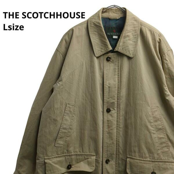 THE SCOTCHHOUSE ブルゾンジャケット　ベージュ　メンズL b34