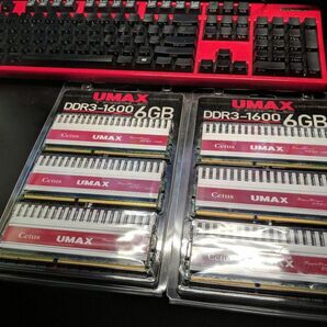 メモリー UMAX DDR3 1600 2GB×6 総計12GB