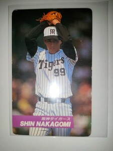 中込伸　92 カルビープロ野球チップス No.164　阪神タイガース