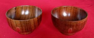 *[ free shipping ] new goods * wooden lacquer . bowl 2 bowl set, 1 pcs. tree ... pulling out *