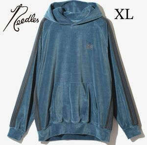 新品未使用　Needles 　Track Hoody - C/Pe Velour　XL ブルー　ニードルス　ベロアジャケット