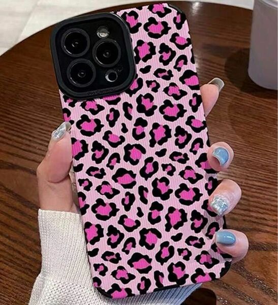 iPhone14用ケース ヒョウ柄 かわいいiPhoneケース 軽量 快適 TPU