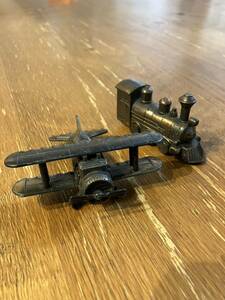  Showa Retro stationery pencil sharpener 2 point . summarize set airplane . car locomotive vehicle antique figure 