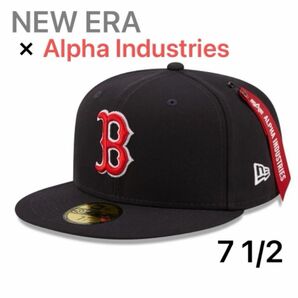 NEW ERA・MLB・Alpha Industries トリプルコラボM 59FIFTY BOSTON REDSOX 7 1/2