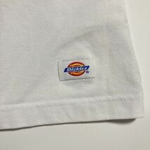 Dickies ☆ オレンジ ブルー デザインライン プリント 半袖 Tシャツ ホワイト アメカジ ストリート 古着 ディッキーズ■SAP48_画像5