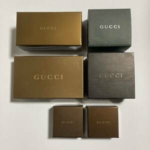 GUCCI ☆ グッチ 空箱 アクセサリー メガネケース 財布 ブランド ボックス 化粧箱 BOX 6個 おまとめ■SAC66