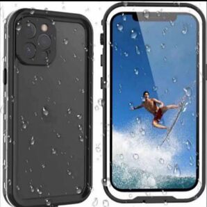 iPhone 12Pro 防水ケース IP68防水 全面カバー 耐衝撃 超薄型 透明 クリア 無線充電対応