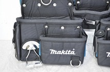 未使用■マキタ makita 3 ポーチ ベルト セット A-73106 腰袋 ツールポーチ 釘袋 工具差 ホルダ 大工 電設 電工 設備 建築 建設 　DIY_画像6