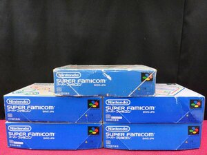 NINTENDO スーパーファミコン後期型 本体 箱付き 5台セット ニンテンドー まとめ売り SFC ＊ジャンク品【GH】