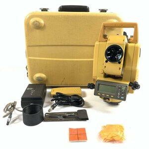 TOPCON トプコン GPT-3003W トータルステーション フード 充電器 バッテリー ACコード 収納ケース他付き＊ジャンク品