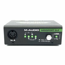 【未使用 】M-AUDIO MIDISPORT 2x2 2-in/2-out USB MIDI Interface●未使用品【TB】【福岡】_画像2