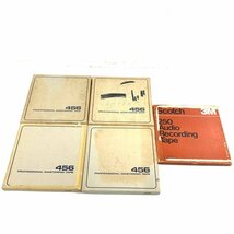 AMPEX 456x4巻(maxellリール1巻) ＆ Scotch 250-1/4-2500-RN x1巻 10号オープンリールテープ 1/4 全５点セット 元箱付き◆ジャンク品【TB】_画像6