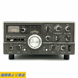 TRIO TS-520V SSB TRANSCEIVER トリオ トランシーバー 無線機 ※通電のみ◇ジャンク品【福岡】