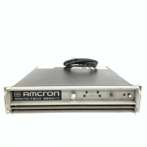 Amcron アムクロン Crown クラウン Macro-Tech 3600VZ PAアンプ 1300W+1300W/4Ω ヒビノ株式会社正規輸入品★現状品【TB】