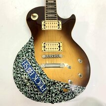 Aria Pro Ⅱ Leopard エレキギター アリアプロツー レスポールモデル ソフトケース付き ※動作/状態説明あり ★ジャンク品【福岡】_画像3