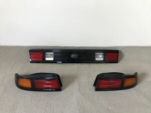 S14 シルビア 後期 純正リアテールランプ 左右セット リヤテールランプ テールライト ガーニッシュ NISSAN SILVIA JDM tail lamp garnish