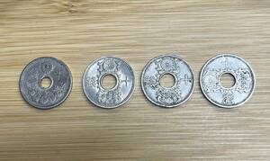 古銭★10銭 銅貨 ニッケル貨 硬貨 大正11年 昭和10、11、12年/合計4枚 まとめて