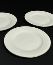 Noritake★ノリタケ★（16.5cm）洋食器 プレート ホワイト 金縁 食器 プレート皿 食器 3枚セット_画像2