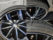 ステップワゴン外し wedsレオニス 18インチ7Jインセット53　5穴PCD114.3ブラック/ポリッシュ、215/40R18タイヤ付4本セット【中古】_画像8