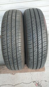 165/70R14(EfficientGrip ECO EG02) 2022年05週06週製、溝あり、国産中古グッドイヤータイヤ2本セット 