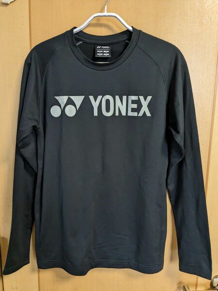 YONEX ユニロングスリーブTシャツ ブラック 黒 ヨネックス　裏起毛　テニス　ロンT 長袖シャツ　Mサイズ 