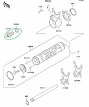 【送料無料】カワサキ純正Z650 Z750FX-2 Z750FX-3 Z750GP GPZ750F ニュートラルスイッチ (センサー ザッパー ミッションカバー エンジン)_画像2