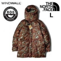 1円～!売切!【正規新品】THE NORTH FACE PRINTED 77 BROOKS RANGE JACKET ブルックス レンジ パーカー ダウン 防寒(L)茶 迷彩柄 190122-160_画像4