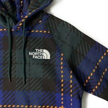 1円～!売切!【正規新品】THE NORTH FACE W HOLIDAY HOODIE パーカー US限定 上質 男女兼用 裏起毛 キャンプ(XS)青 緑 チェック柄 181130-35_画像4